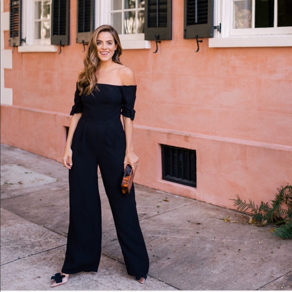 Gal Meets Glam Pants - NEW • Gal Meets Glam • Meredith Jumpsuit Black